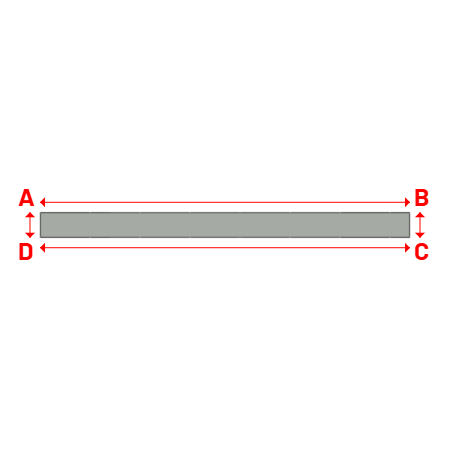 Bâche Rectangle en Protect 670 : La référence en matière de protection étanche Gris clair RAL 7038 - 16.00x1.10m
