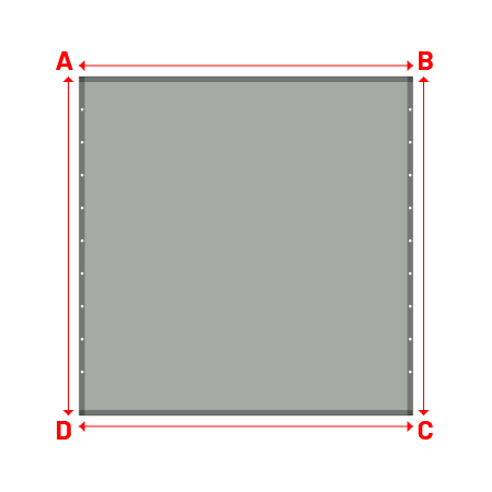Bâche Rectangle en Protect 670 : La référence en matière de protection étanche Gris clair RAL 7038 - 3.05x3.10m