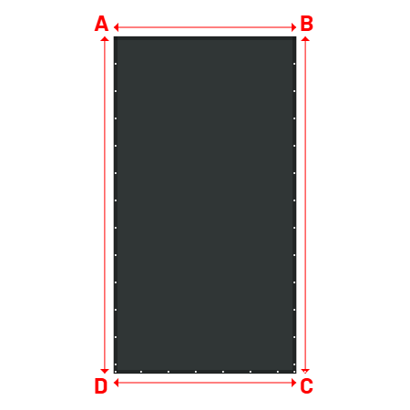 Bâche Rectangle en Protect 670 : La référence en matière de protection étanche Gris anthracite RAL 7016 - 2.50x4.62m