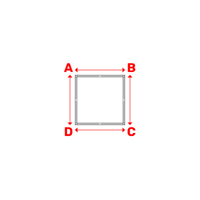 Bâche Rectangle en Protect 670 : La référence en matière de protection étanche Blanc RAL 9016 - 1.00x1.00m