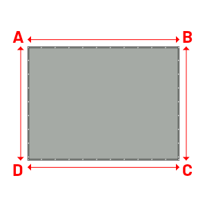 Bâche Rectangle en Protect 670 : La référence en matière de protection étanche Gris clair RAL 7038 - 4.00x3.00m