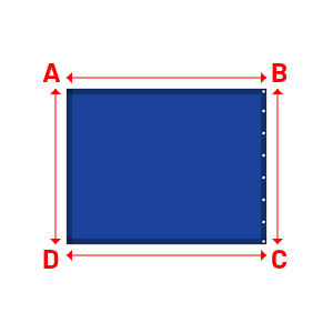 Bâche Rectangle en Protect 670 : La référence en matière de protection étanche Bleu foncé RAL 5002 - 1.80x1.40m