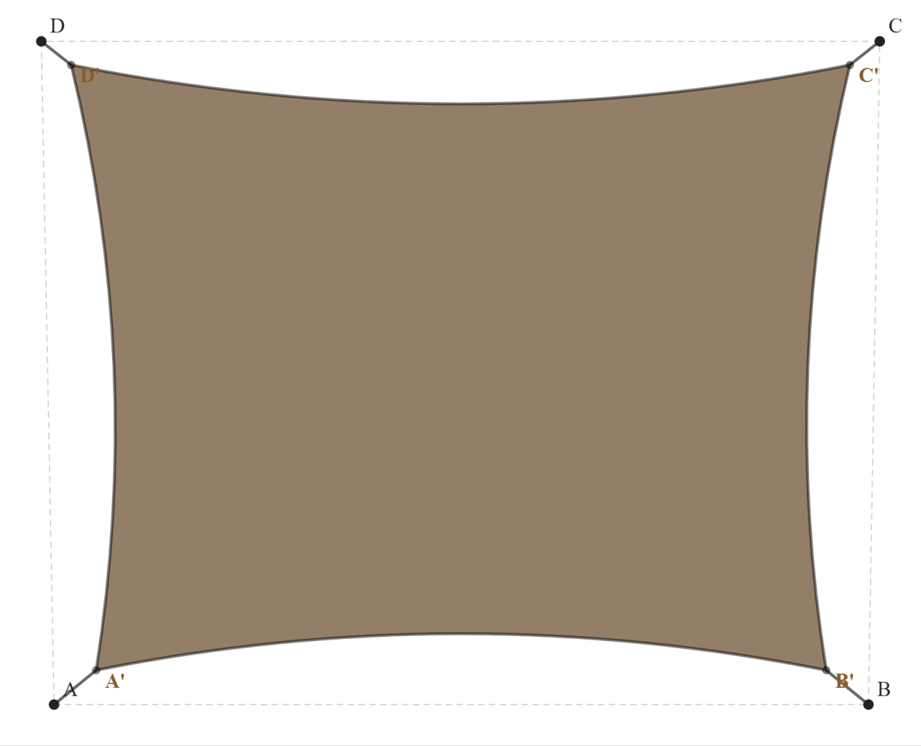 Voile d'ombrage - Voile d'ombrage Trapèze - Bois flotté 294 (AustralMesh)
