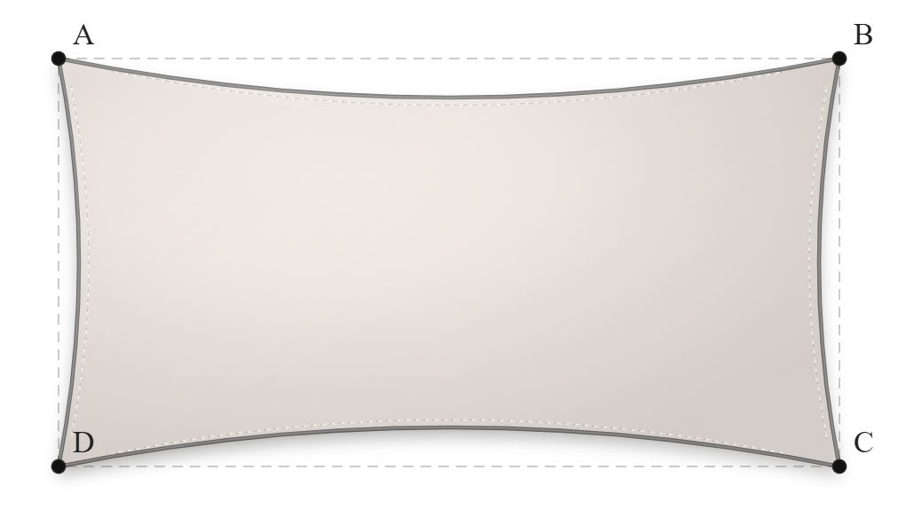 Voile d'ombrage - Forme Rectangle - Karité 96-50843