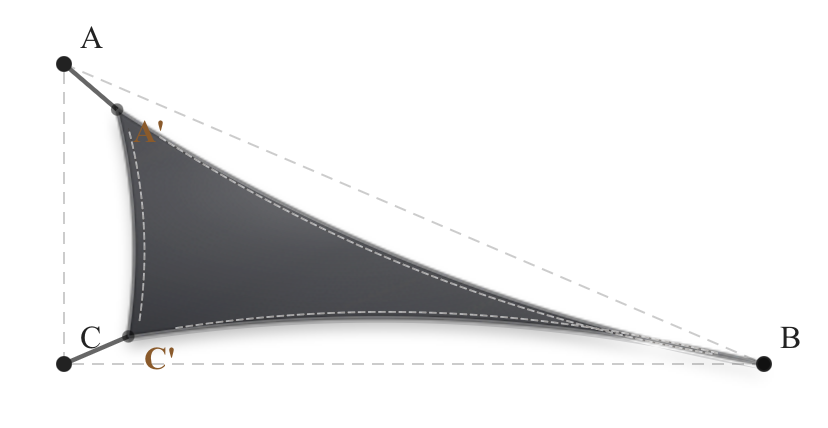 Voile d'ombrage - Forme Triangle Rectangle - Anthracite 96-2047