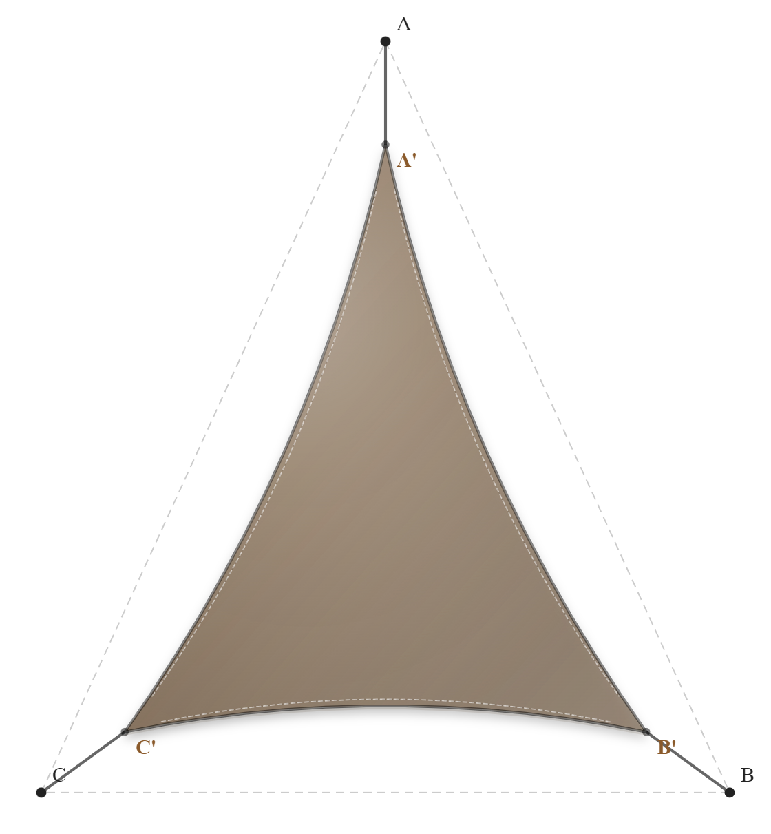 Voile d'ombrage - Forme Triangle - Bois flotté 294 (AustralMesh)