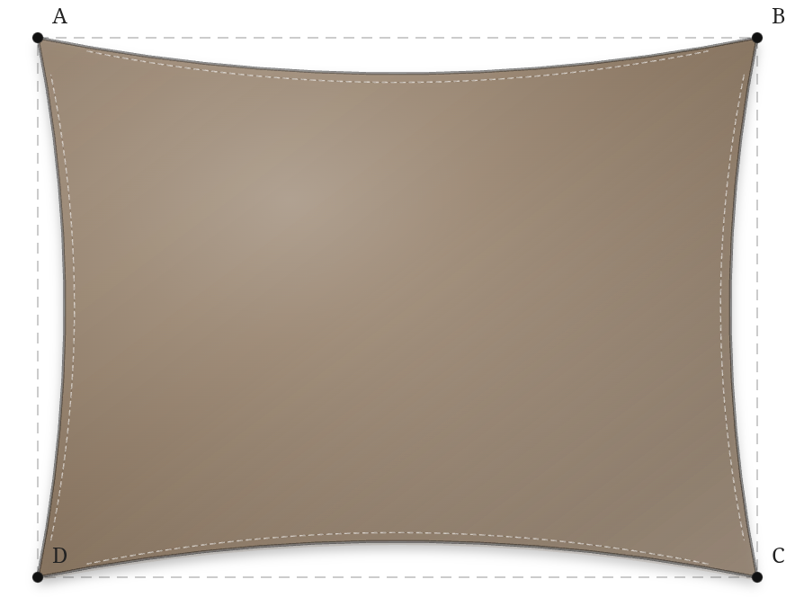 Voile d'ombrage - Forme Rectangle - Bois flotté 294 (AustralMesh)