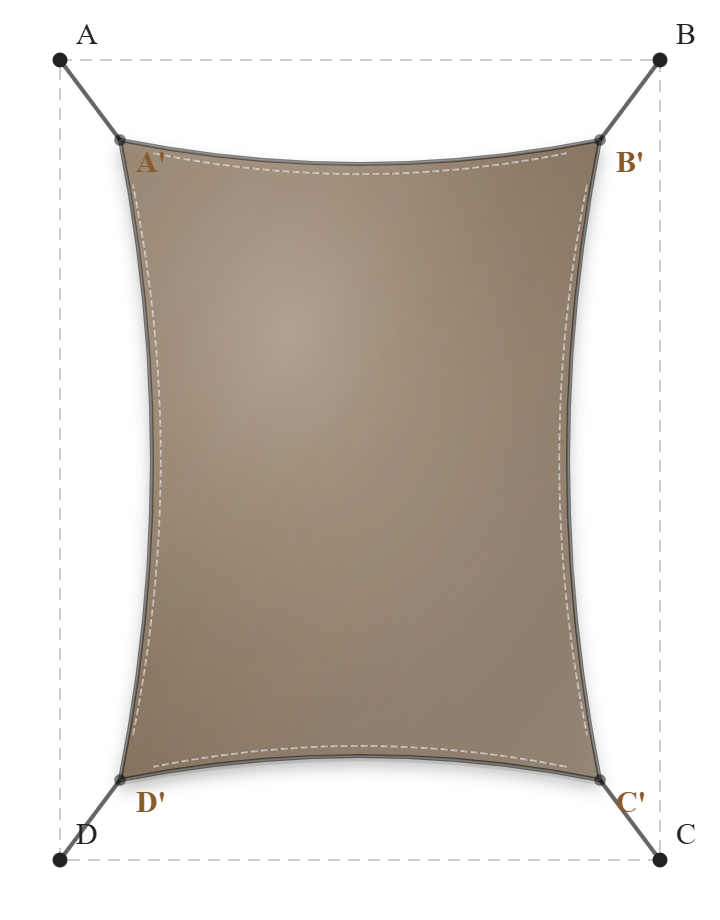 Voile d'ombrage - Forme Rectangle - Bois flotté 294 (AustralMesh)