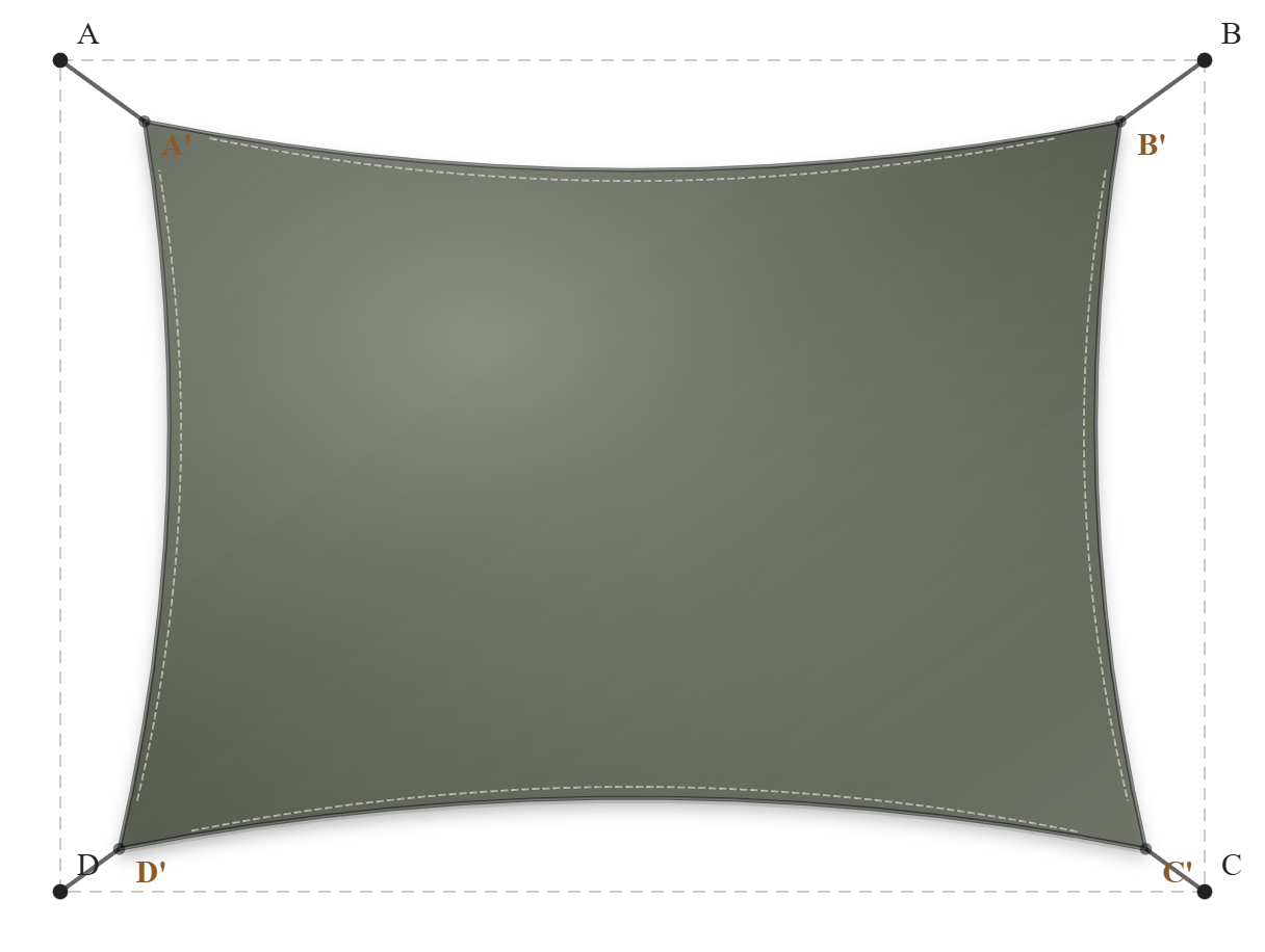 Voile d'ombrage - Forme Rectangle - Jungle 96-50849