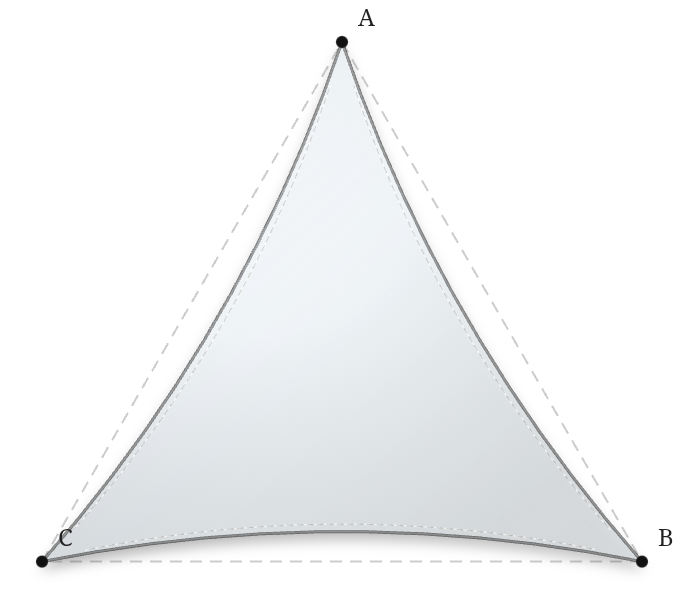 Voile d'ombrage - Forme Triangle - Blanc - 502V3-8102C
