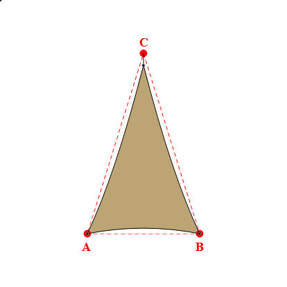 Voile d'ombrage triangle en AustralMesh - Toile d'ombrage ajourée Sable du désert (704 AustralMesh) - 3,24x5,11x5,11m