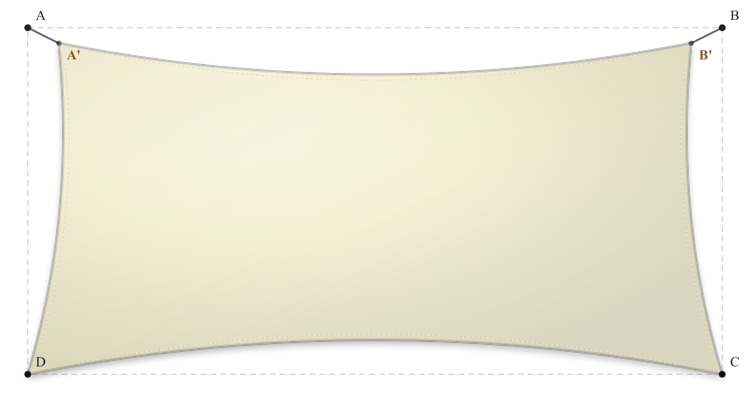 Voile d'ombrage - Forme Rectangle - Naturel (759 AustralMesh)