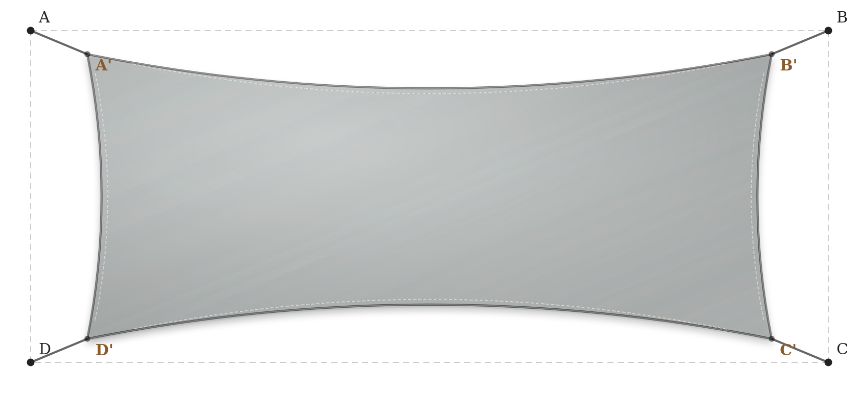 Voile d'ombrage - Forme Rectangle - Galet 96-2171
