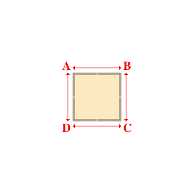 Bâche Rectangle en Protect 670 : La référence en matière de protection étanche Beige ral 1015 - 1.00x1.00m