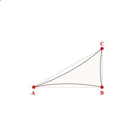 Voile d'ombrage triangle en Soltis 96 - Toile d'ombrage haute performance Blanc 96-8102 - 3,10x1,75x3,55m