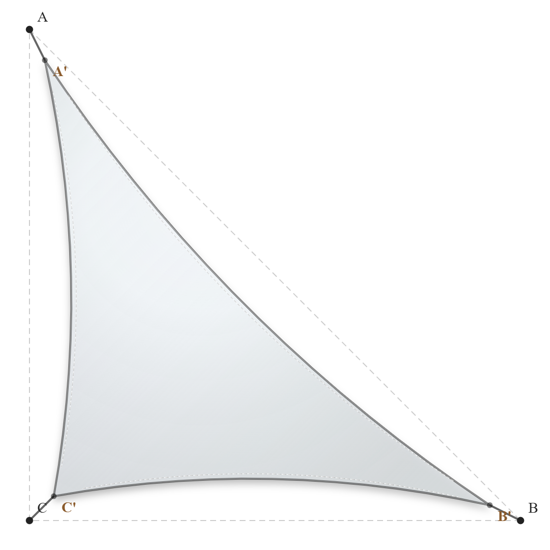 Voile d'ombrage - Forme Triangle Rectangle - Blanc - 502V3-8102C