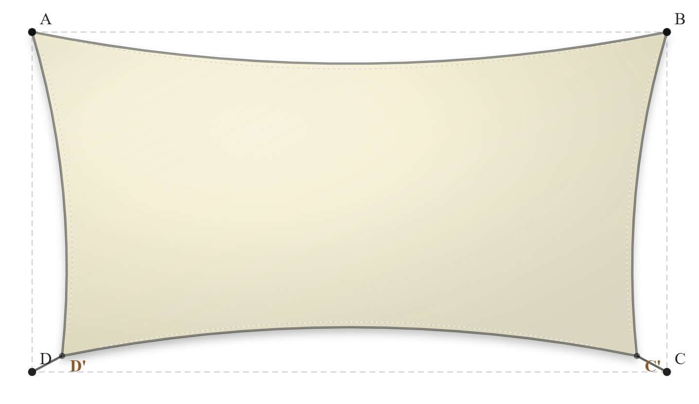 Voile d'ombrage - Forme Rectangle - Naturel (759 AustralMesh)