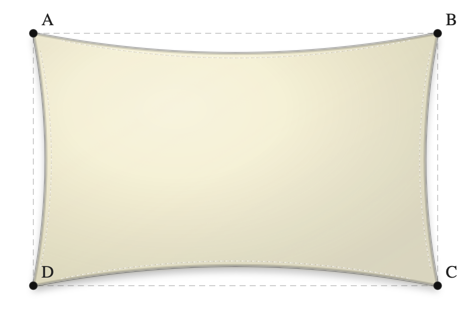 Voile d'ombrage - Forme Rectangle - Naturel (759 AustralMesh)