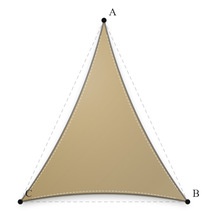 Voile d'ombrage - Forme Triangle - Sable du désert (704 AustralMesh)