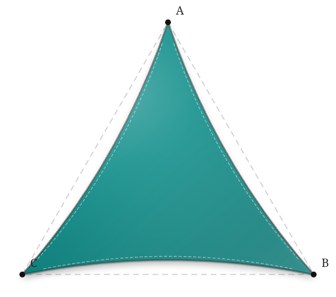 Voile d'ombrage - Forme Triangle - Aqua marine 287