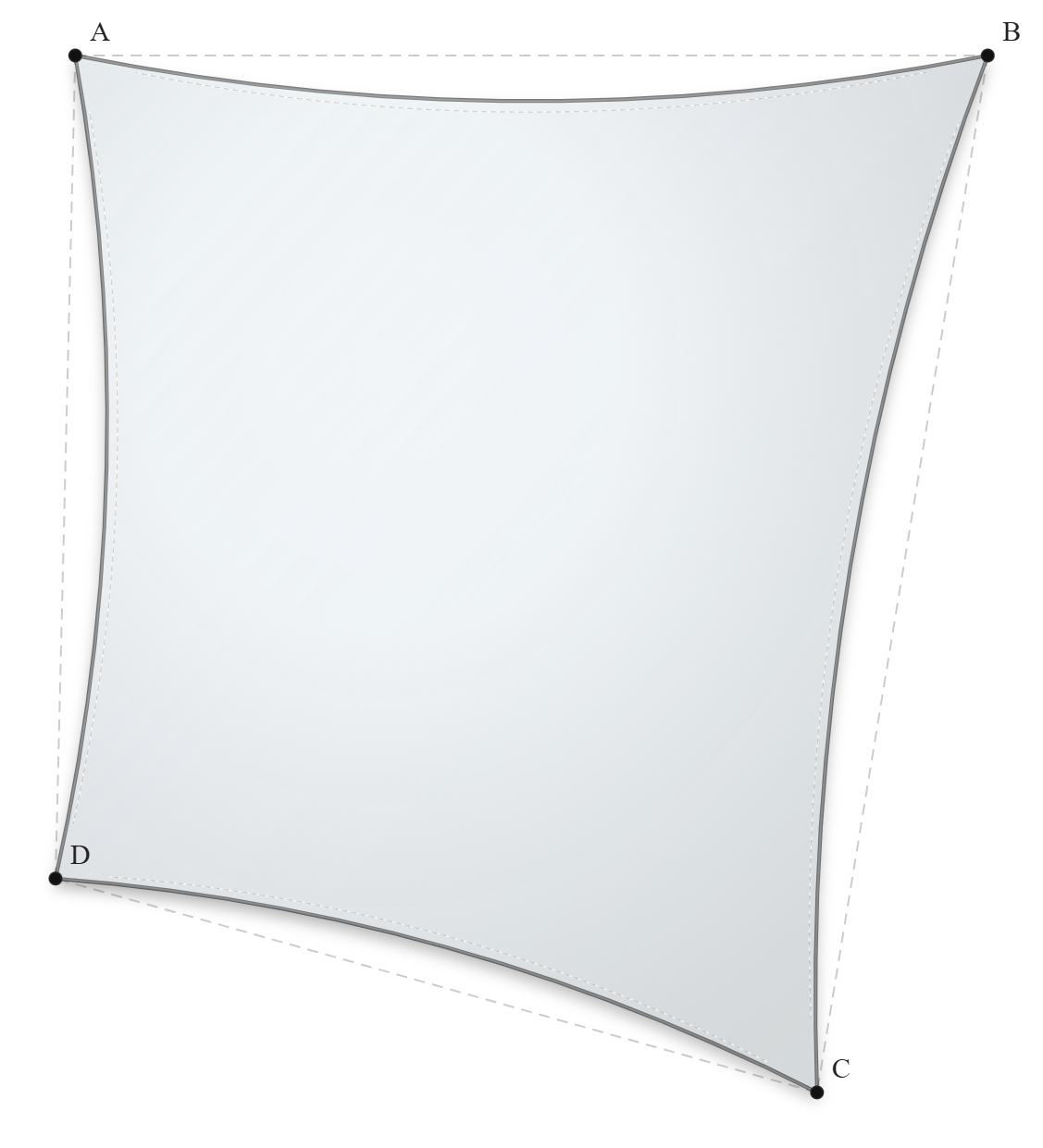 Voile d'ombrage - Forme Trapèze - Blanc - 502V3-8102C