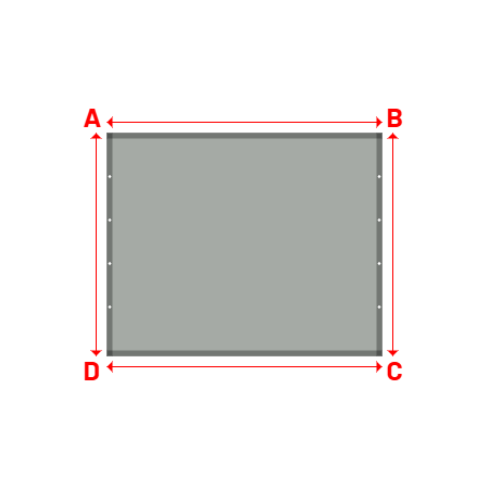 Bâche Rectangle en Protect 670 : La référence en matière de protection étanche Gris clair RAL 7038 - 2.53x2.05m