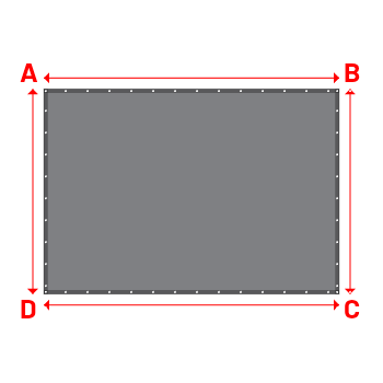 Bâche Rectangle en CoverEco 640 : une bâche simple & efficace Ecolac 640 - 7196 (RAL 7037) - 3.60x2.50m