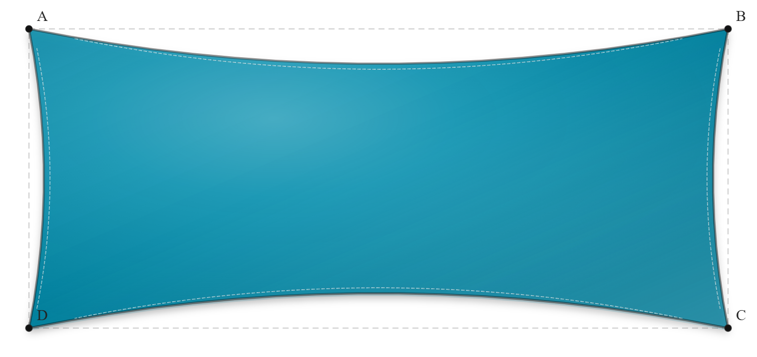 Voile d'ombrage - Forme Rectangle - Lagon 92-2160