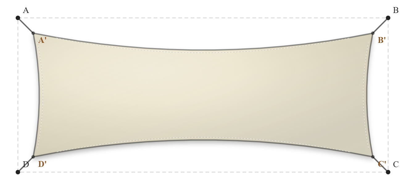 Voile d'ombrage - Forme Rectangle - Karité 92-50843