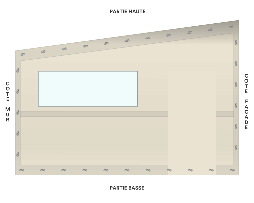 Bâche de façade pour mobil-home