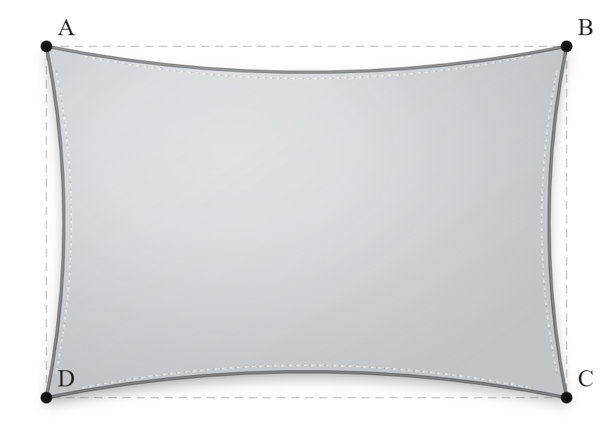 Voile d'ombrage - Forme Rectangle - Nuage 96-50272