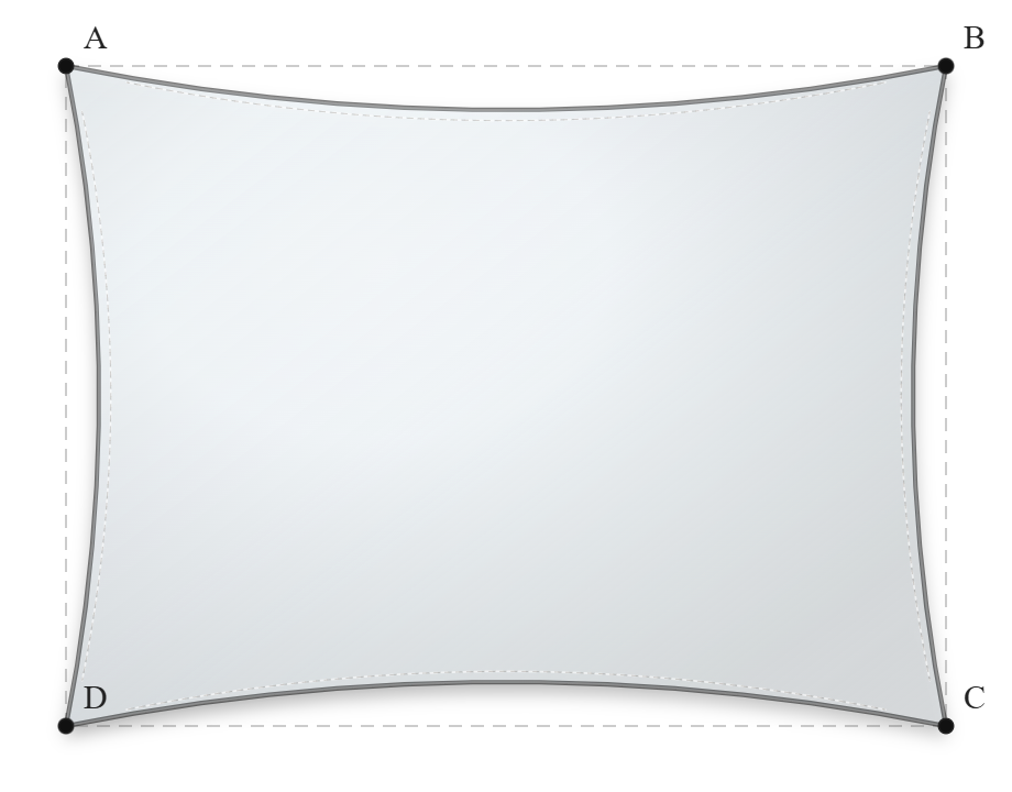 Voile d'ombrage - Forme Rectangle - Blanc - 502V3-8102C