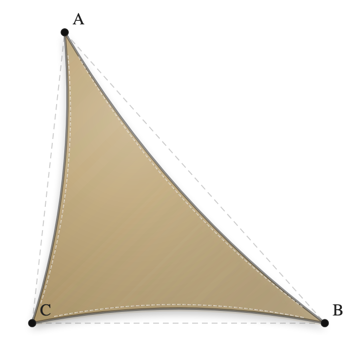 Voile d'ombrage - Forme Triangle - Sable du désert (704 AustralMesh)