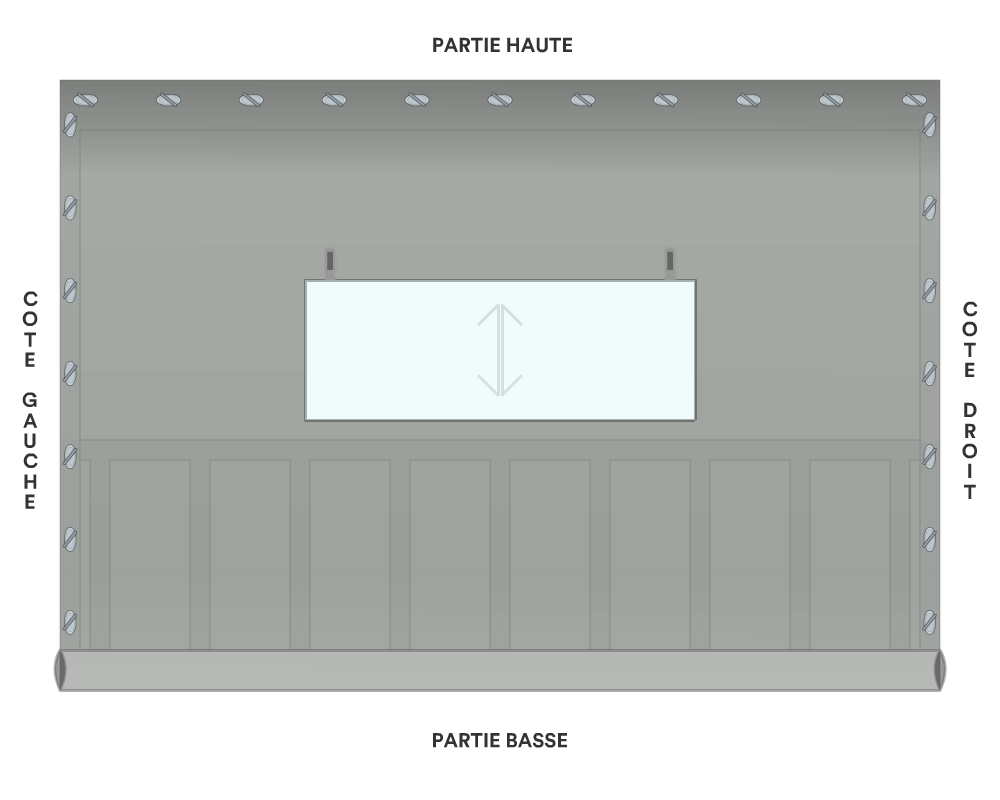 Bâche de façade pour mobil-home
