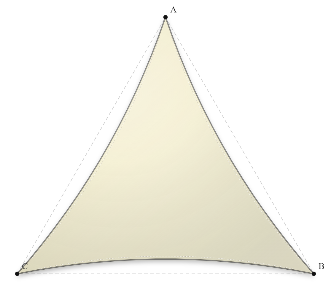 Voile d'ombrage - Forme Triangle - Naturel (759 AustralMesh)