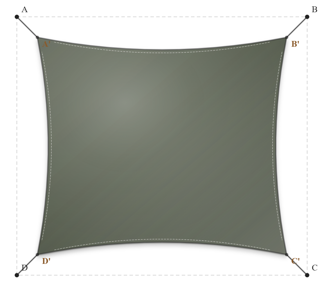 Voile d'ombrage - Forme Rectangle - Jungle 96-50849