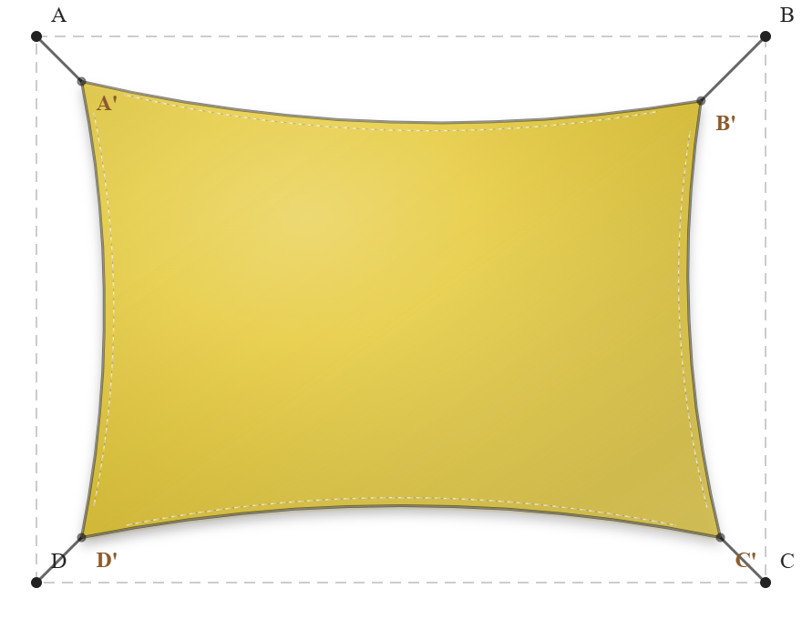 Voile d'ombrage - Forme Rectangle - Auréoline 96-50845