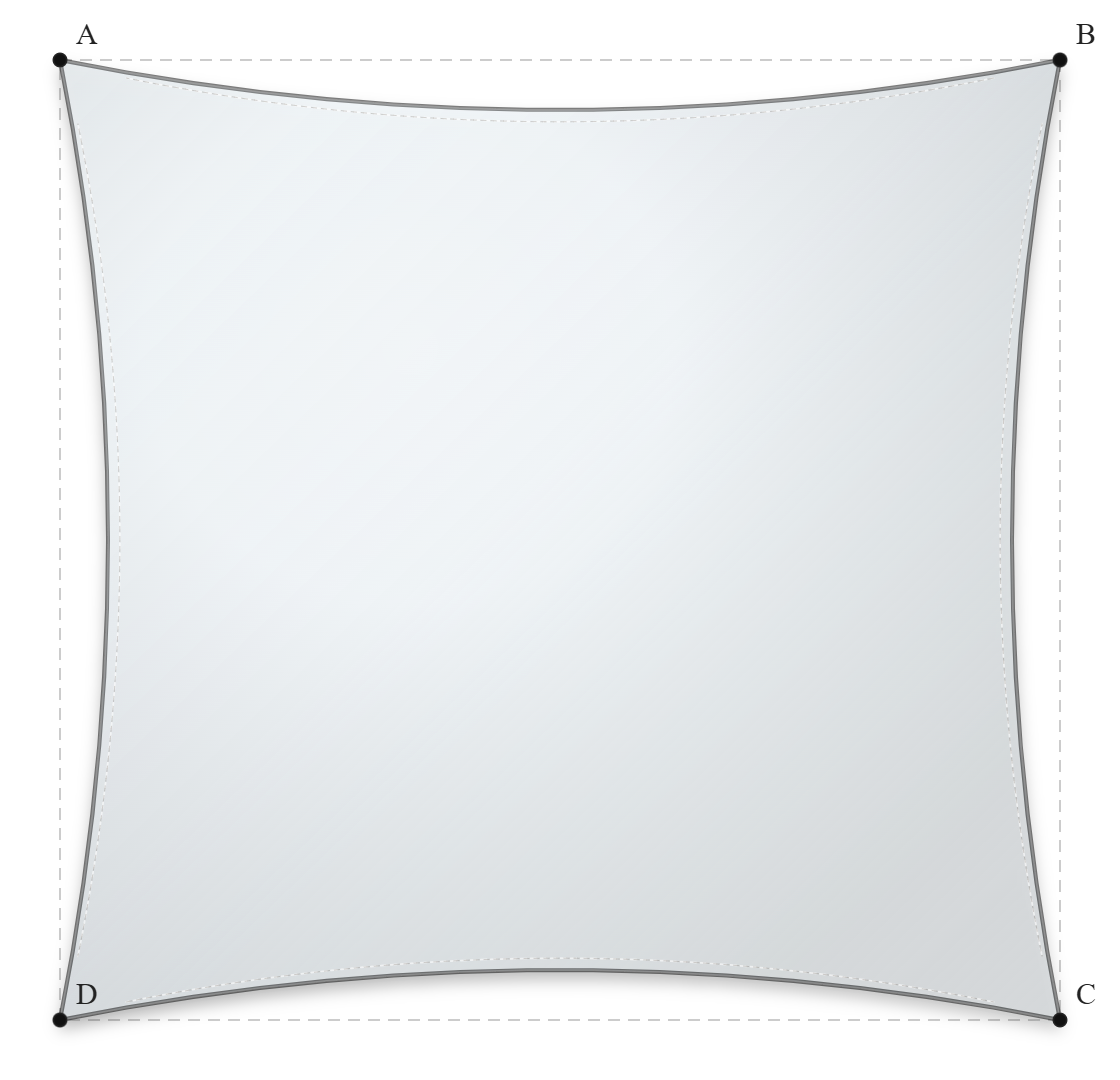 Voile d'ombrage - Forme Rectangle - Blanc - 502V3-8102C