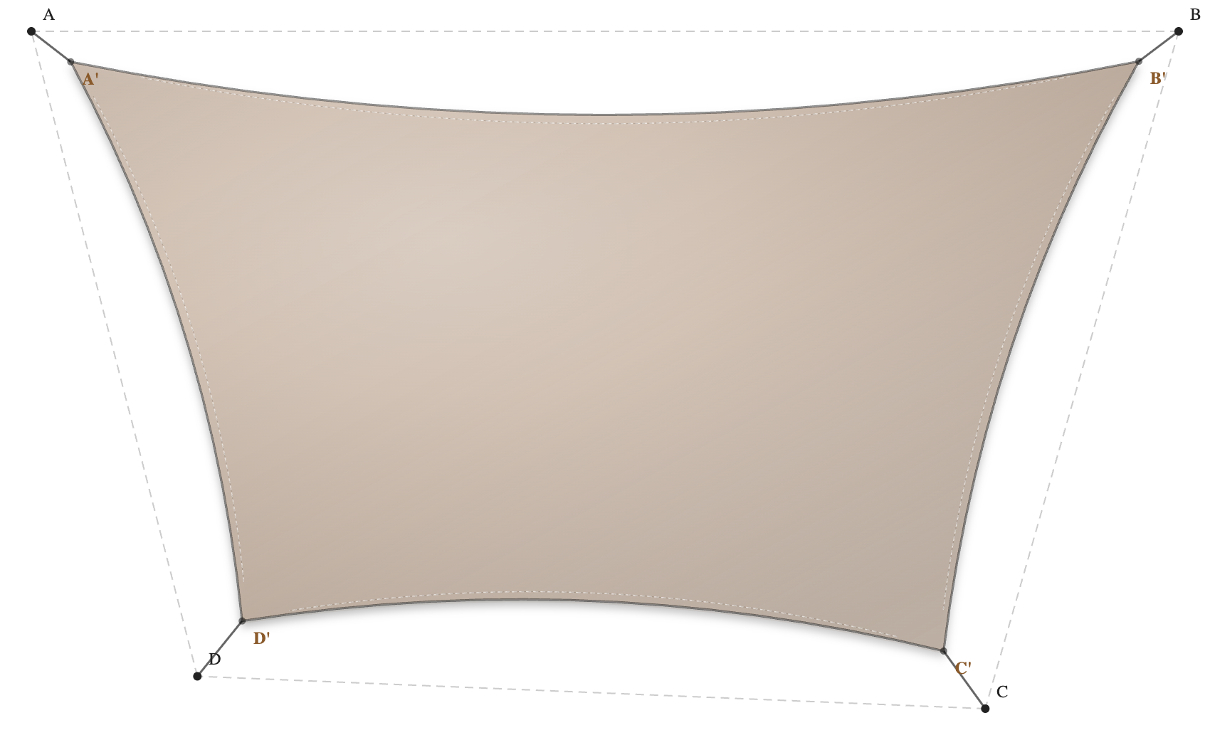 Voile d'ombrage - Forme Trapèze - Beige Sablé 96-2135