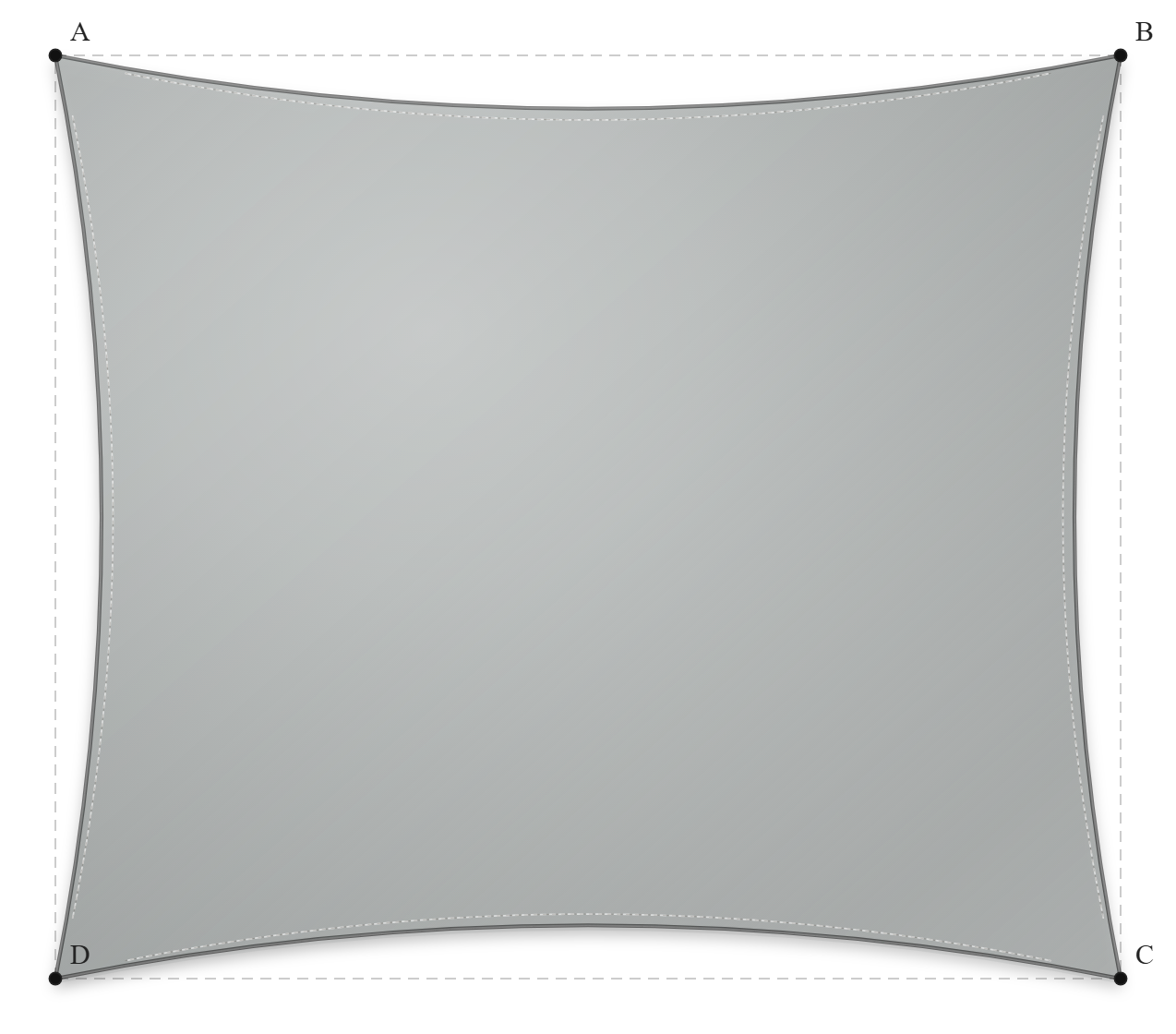 Voile d'ombrage - Forme Rectangle - Galet 96-2171