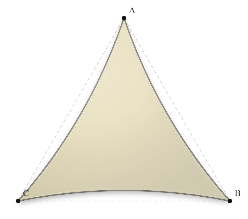 Voile d'ombrage - Forme Triangle - Quartz 92-50303