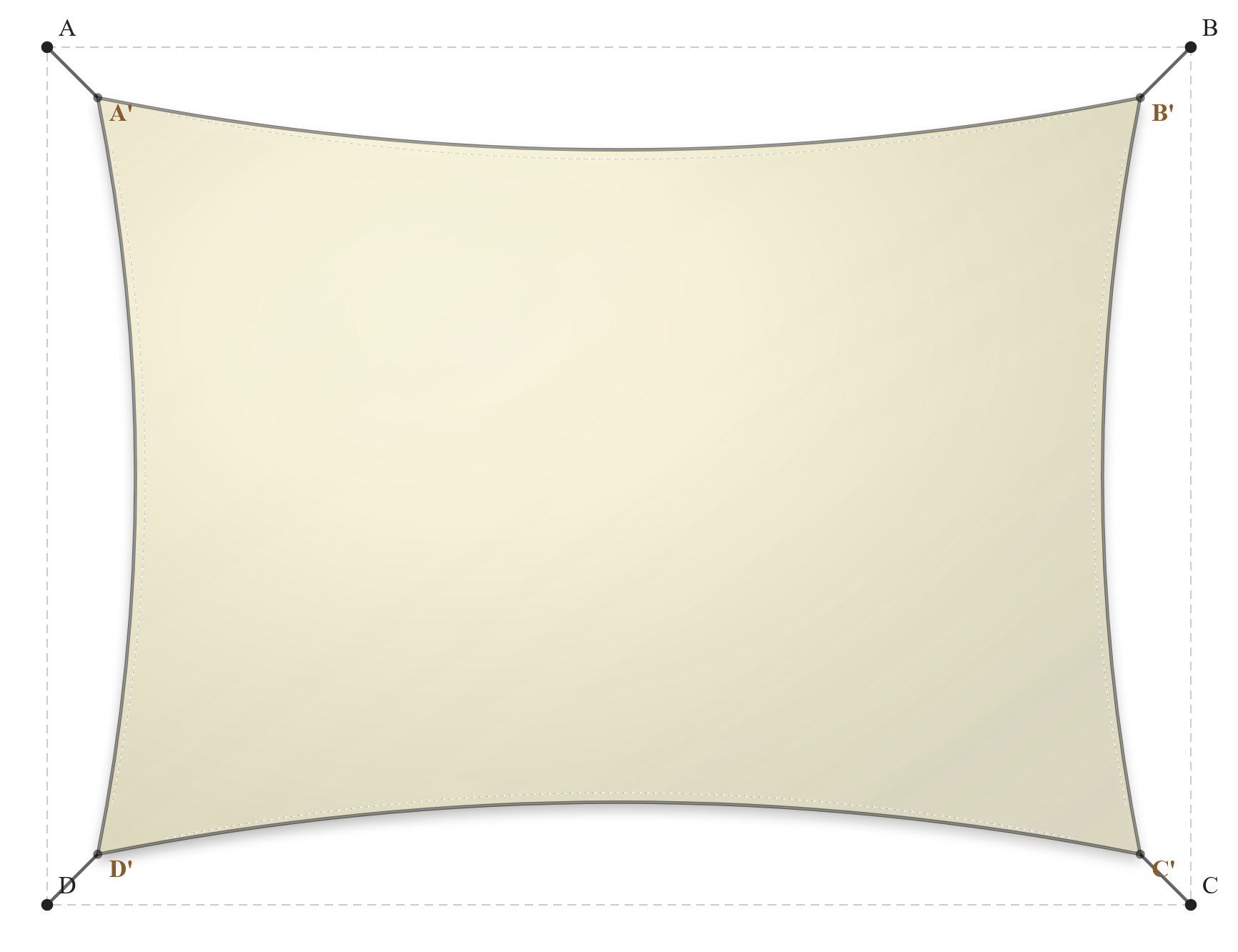 Voile d'ombrage - Forme Rectangle - Naturel (759 AustralMesh)