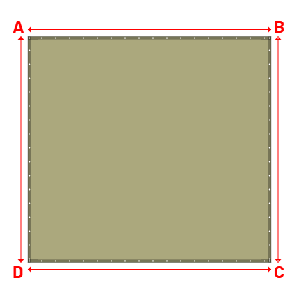 Bâche Rectangle en Soltis 96 - Toile d'ombrage haute performance Tilleul 96-50848 - 4.20x3.90m