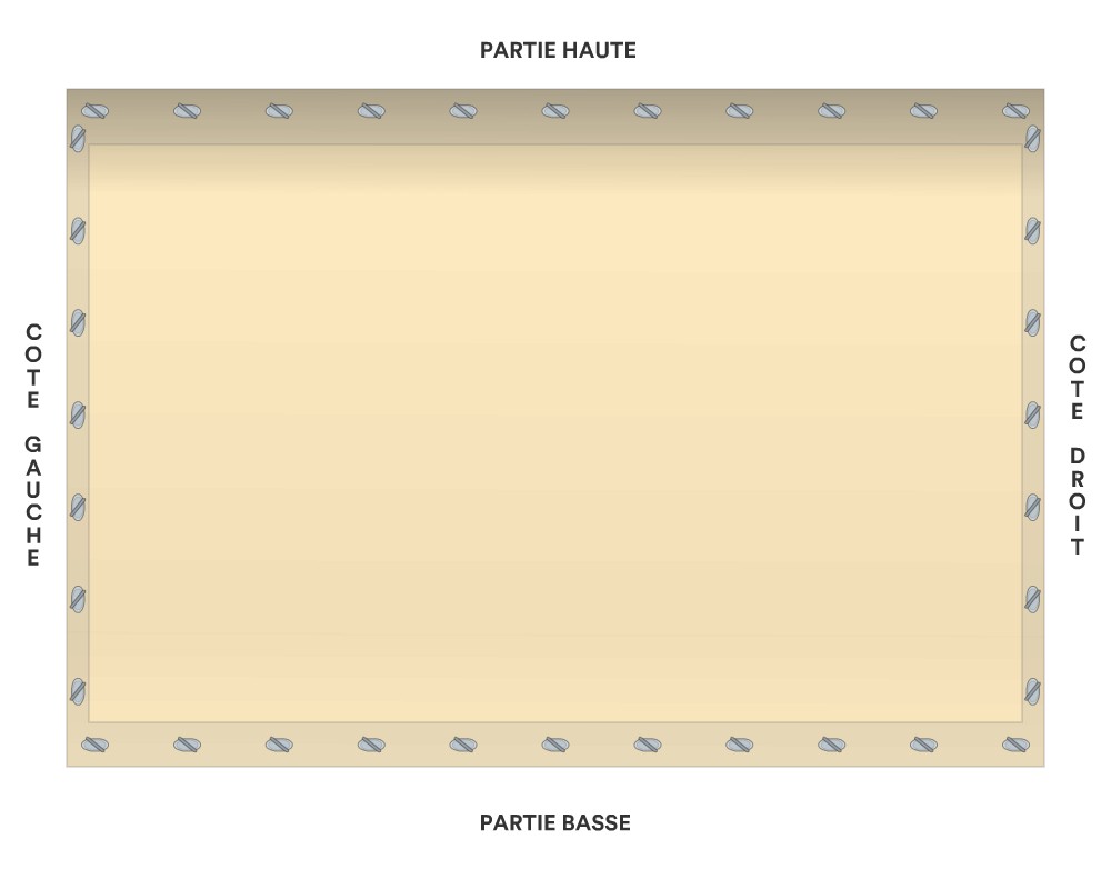 Bâche de façade pour terrasse de mobil-home sur mesure 300 × 210 cm – Protect 670