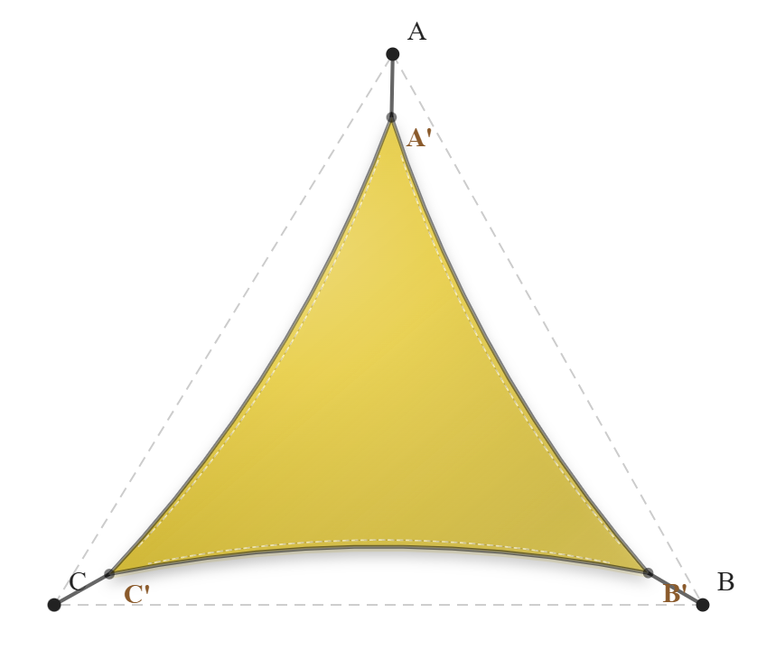 Voile d'ombrage - Forme Triangle - Auréoline 96-50845