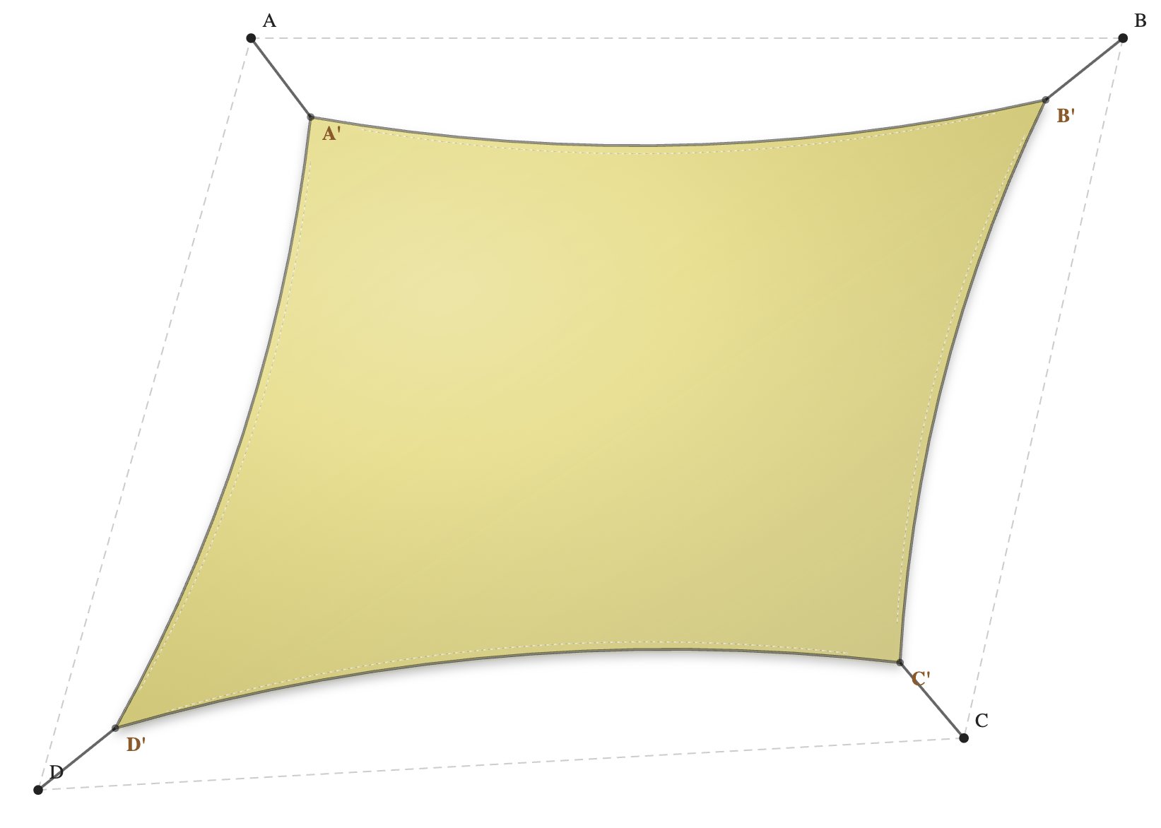 Voile d'ombrage - Forme Trapèze - Citron 96-50846