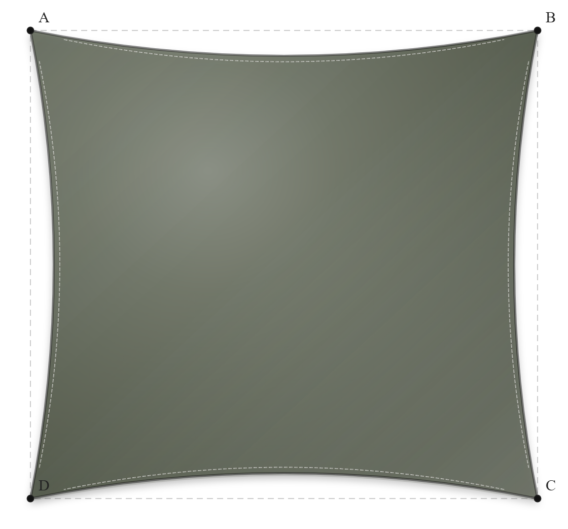 Voile d'ombrage - Forme Rectangle - Jungle 96-50849