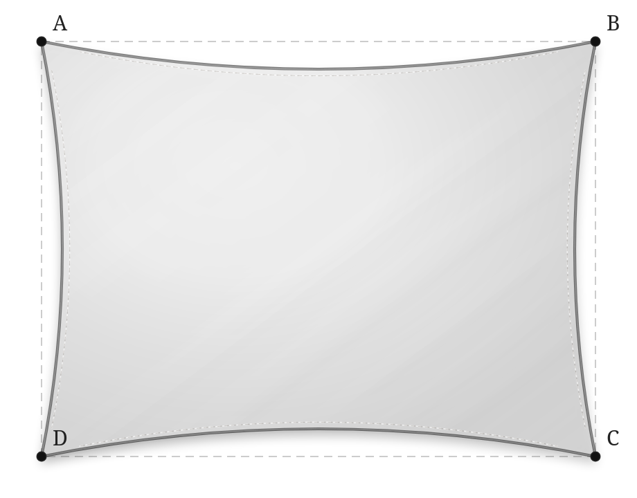 Voile d'ombrage - Forme Rectangle - Blanc Perle - 502V3-51970C