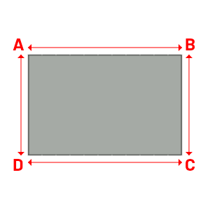 Bâche Rectangle en Protect 670 : La référence en matière de protection étanche Gris clair RAL 7038 - 5.80x3.80m