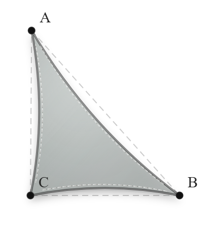 Voile d'ombrage - Forme Triangle - Galet - 502V3-2171C